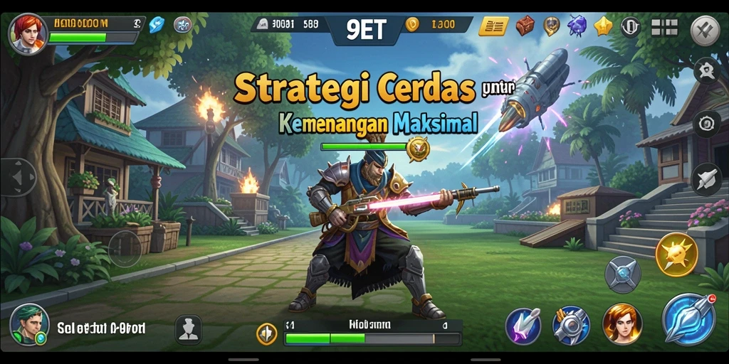 Tampilan menarik dari gameplay intens dalam 9ET.