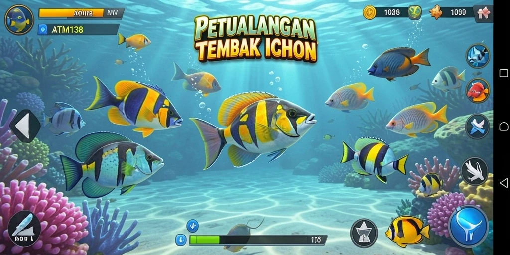 Gameplay seru menembak ikan di ATM138.