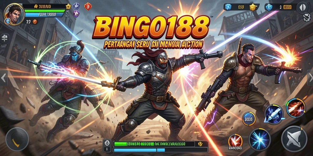Tangkapan layar BINGO188 menunjukkan aksi menegangkan dalam pertempuran.