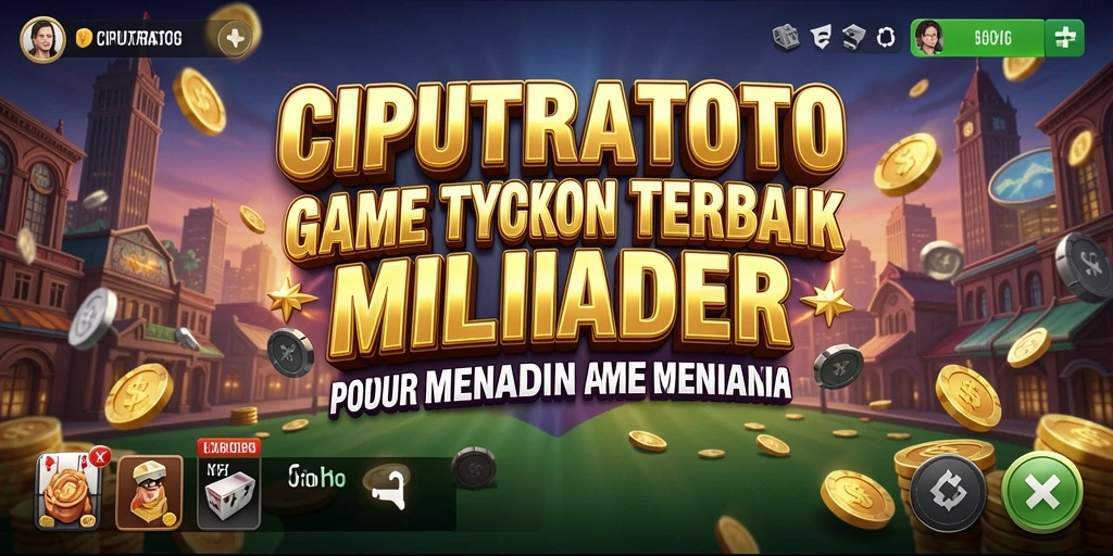 Tampilan gameplay seru dari CIPUTRATOTO yang menunjukkan pengelolaan bisnis.