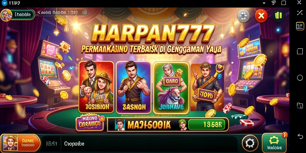 Tampilan gameplay Kasino yang menarik dan interaktif di HARAPAN777.