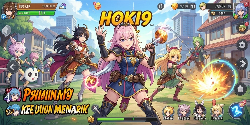 Tangkapan layar HOKI9 menampilkan aksi seru dalam dunia Anime.