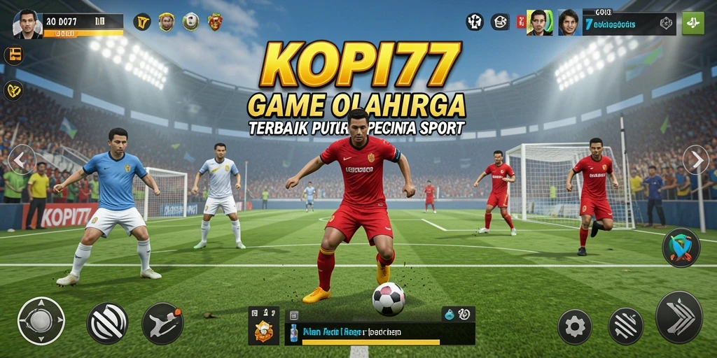 Tampilan gameplay KOPI77 yang menegangkan dalam pertandingan olahraga seru.
