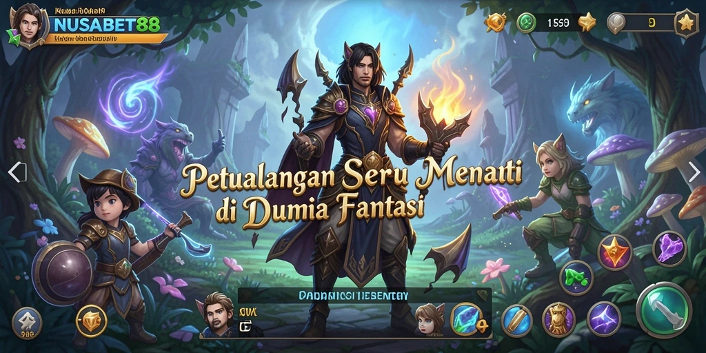 Tangkapan layar yang menampilkan aksi seru dalam game NUSABET88.